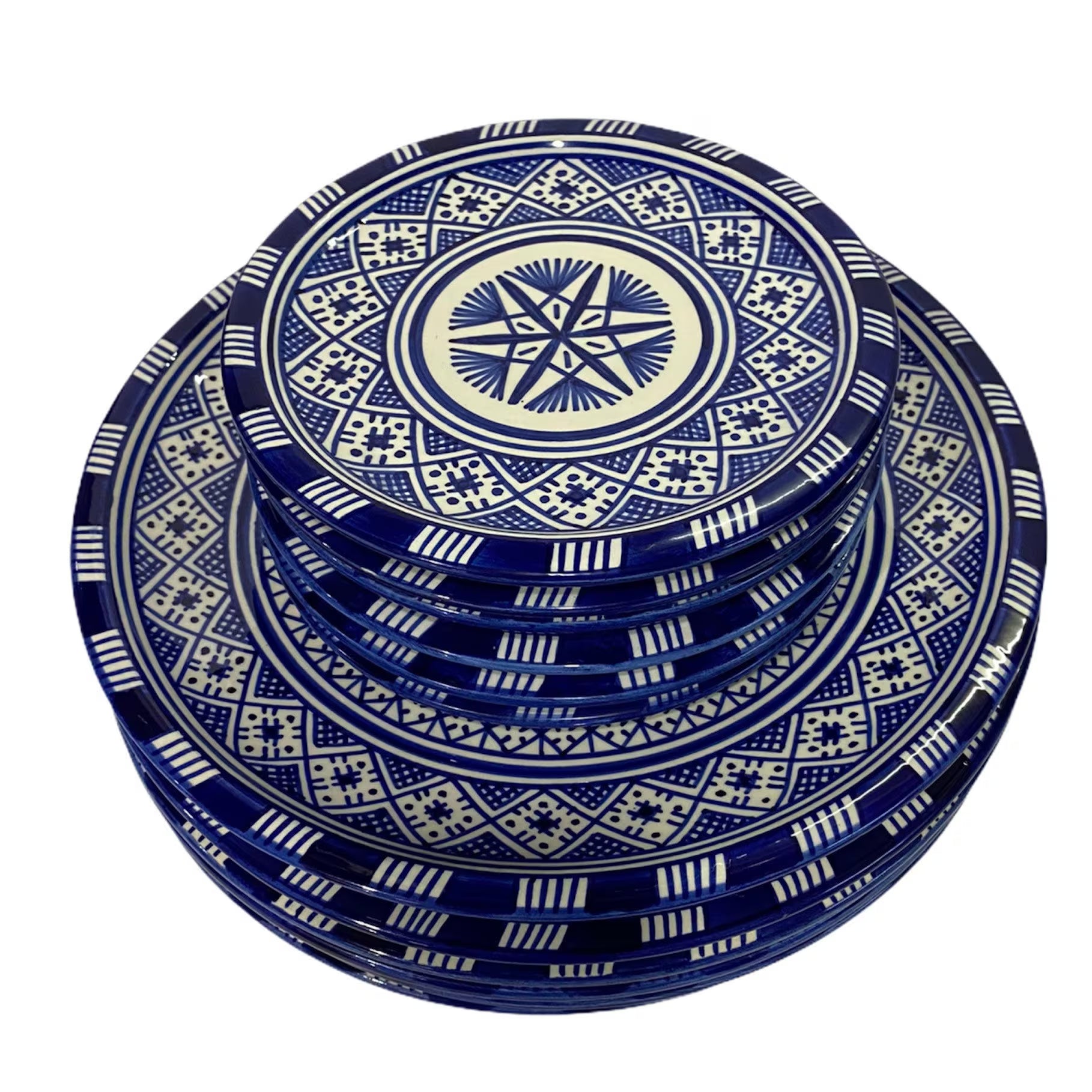 Handmade Moroccan ceramic sale plates