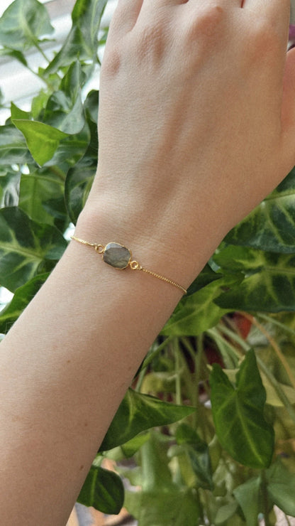 Gold Labradorite Bracelet