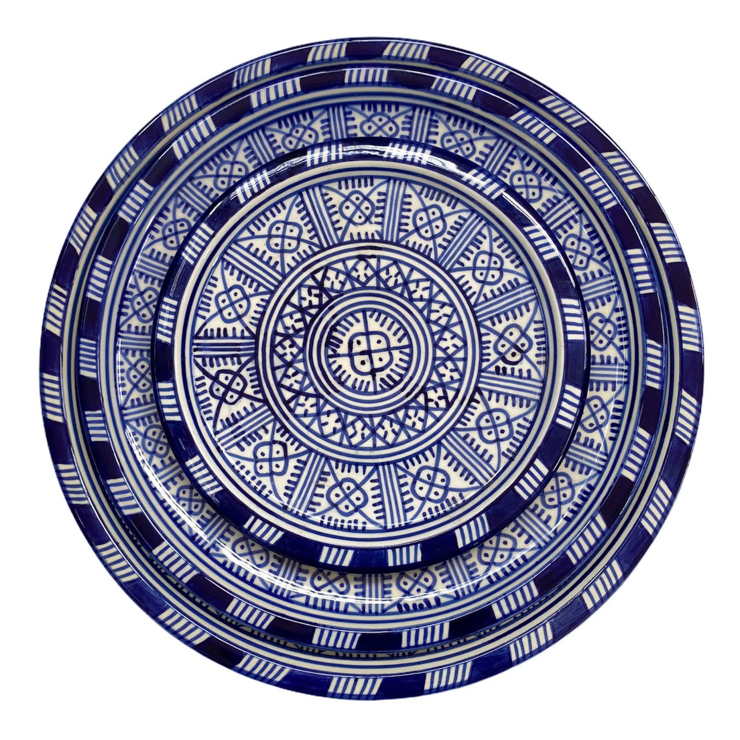 Bleu De Fes - Handmade Ceramic Plates from Fes