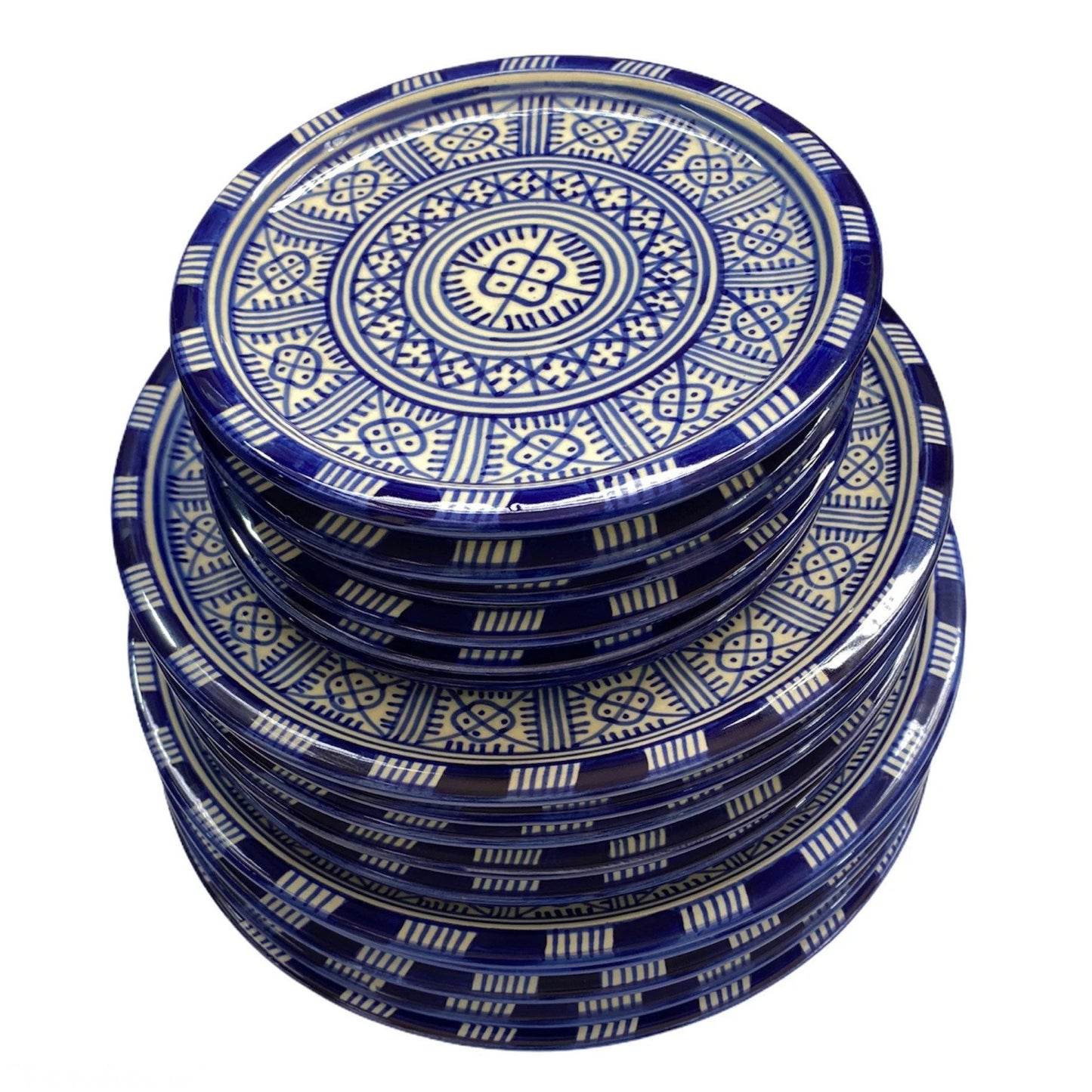 Bleu De Fes - Handmade Ceramic Plates from Fes