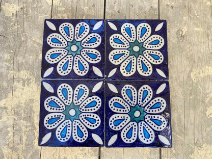 Blue Flower Handmade Moroccan Tiles