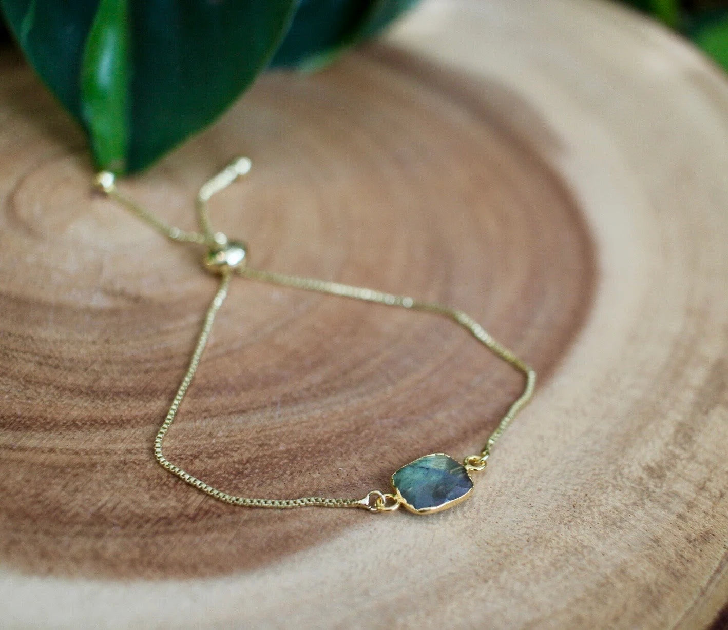 Gold Labradorite Bracelet