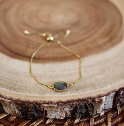 Gold Labradorite Bracelet