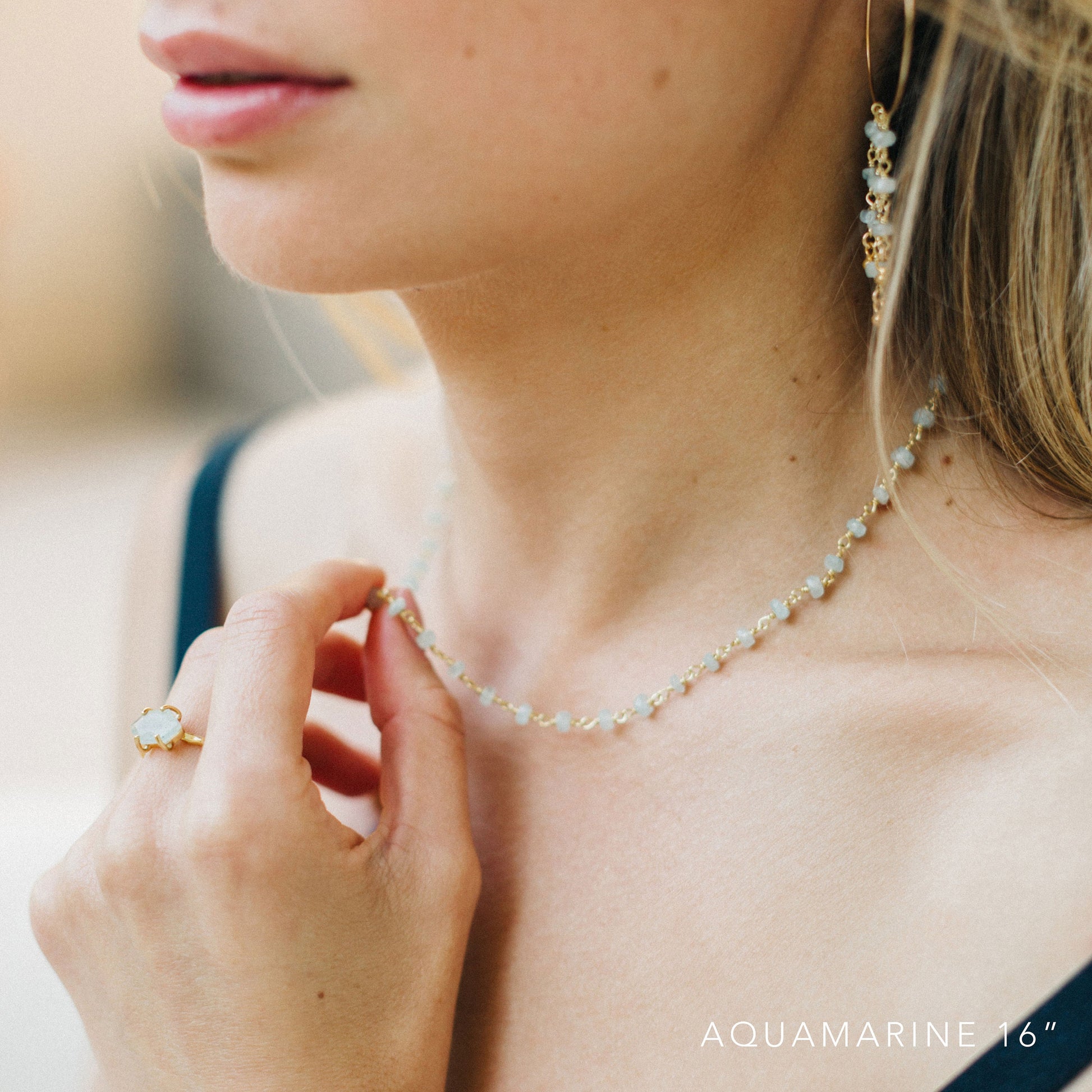 Green Raw Emerald Beaded Choker Necklace