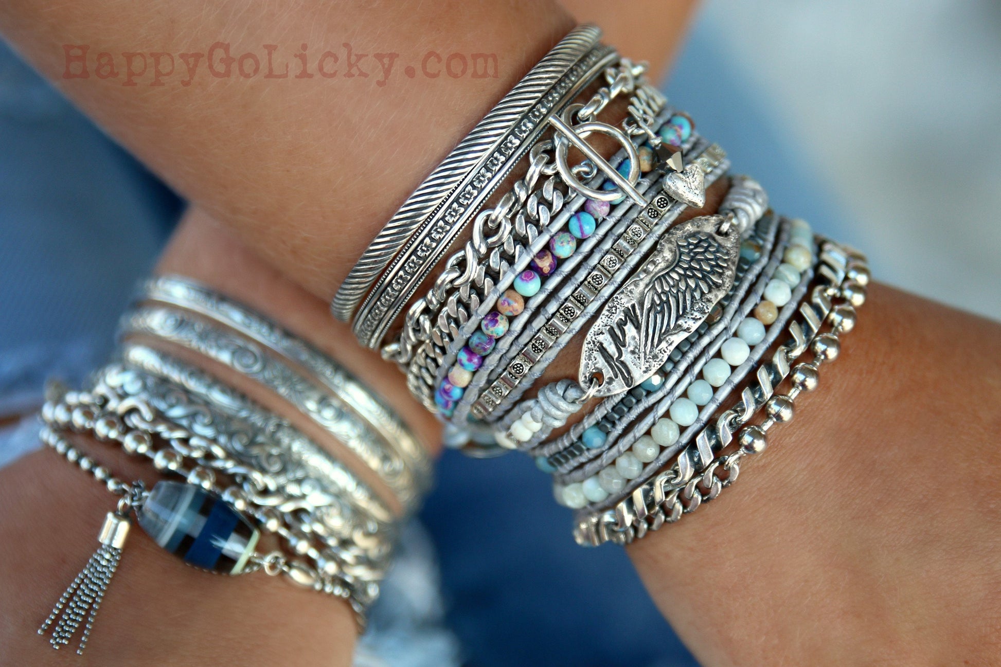 Bohemian Leather Wrap Bracelet