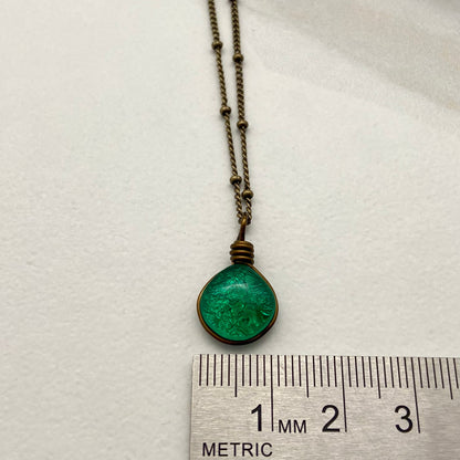 Emerald Green Hippie Necklace