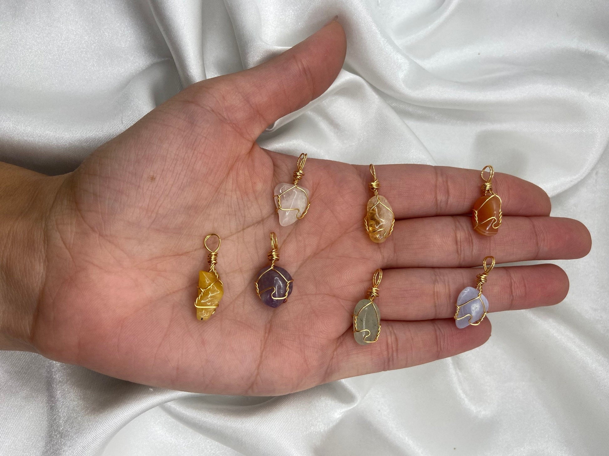 Dainty Healing Crystal Necklaces 