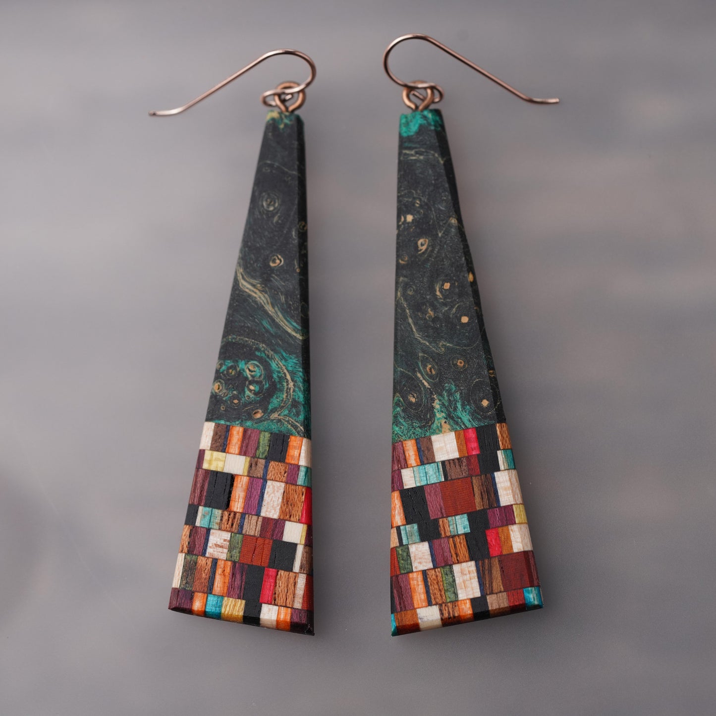 Long Bold Triangle Earrings