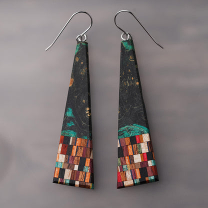 Long Bold Triangle Earrings