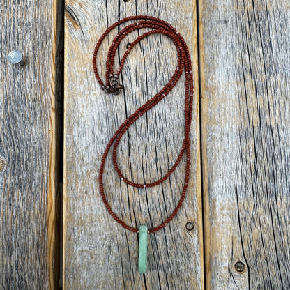 Handmade Aventurine Beaded Necklace